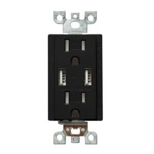 USB Charger & Duplex Receptacle (TR) Type A+A