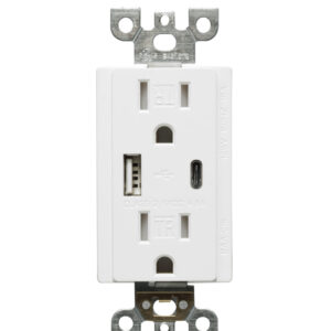 USB Charger & Duplex Receptacle (TR) Type A+C