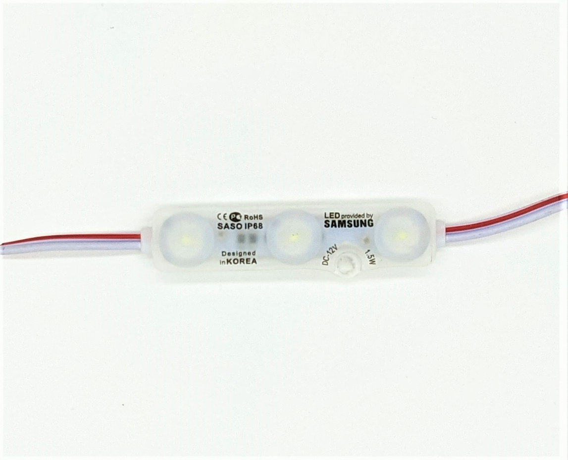 3 LED Module With Lens 1.5w, 3528SMD 12vDC – Simply Retrofits