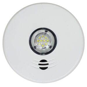 Kidde 2-in-1 Photoelectric Smoke Alarm and LED Strobe Light with Voice Alerts