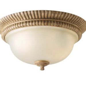 13-inch Antique look with Pietra Crackle Finish Flush Mount Ceiling Fixture