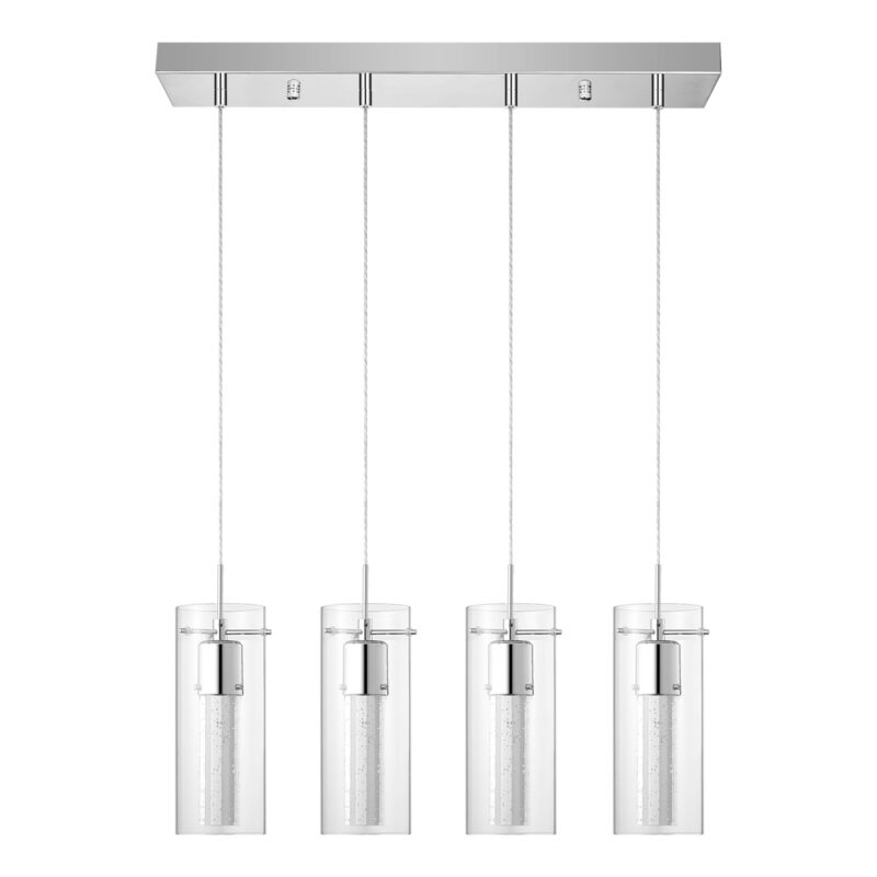 Infused glass led 24 inch (4 Lt) pendant light
