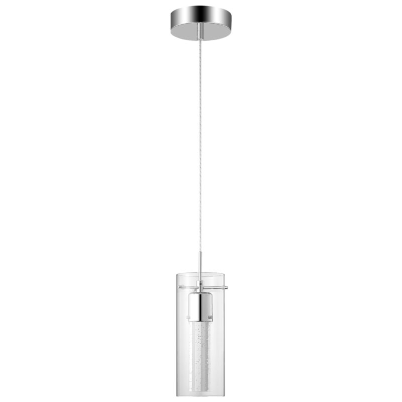 Infused glass led 5 inch pendant light